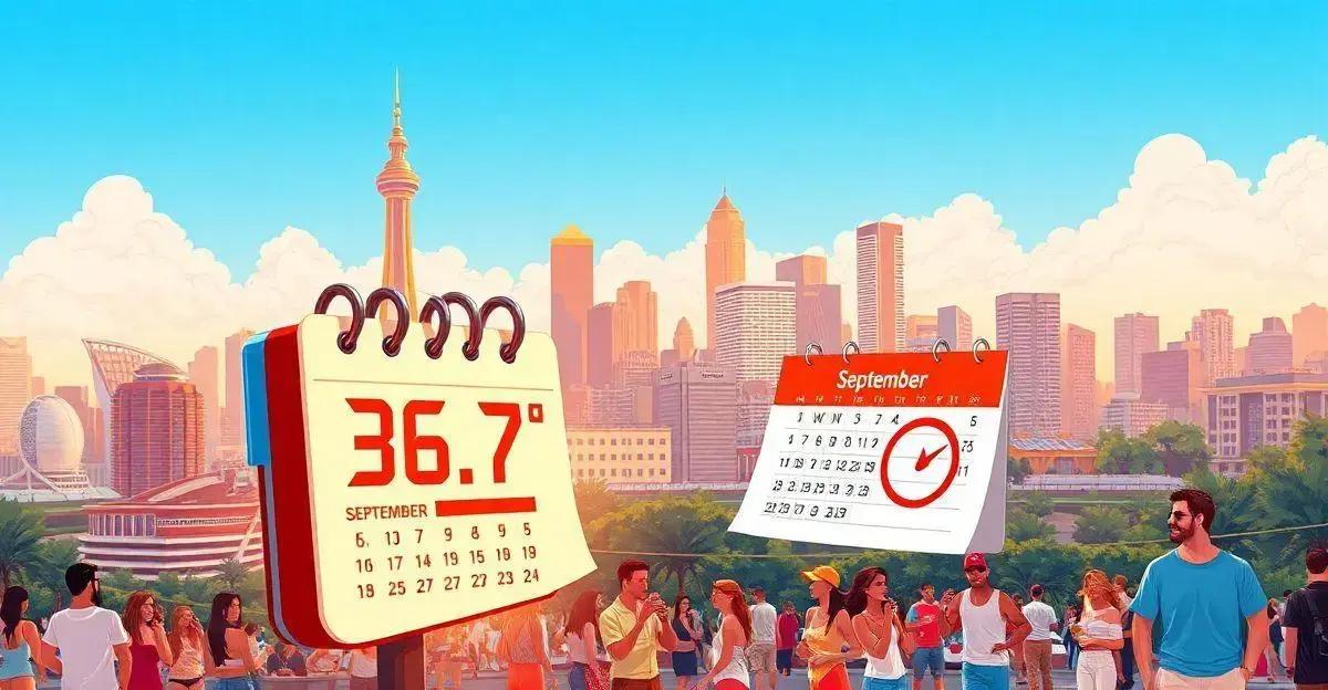 Histórico de Temperaturas em Setembro