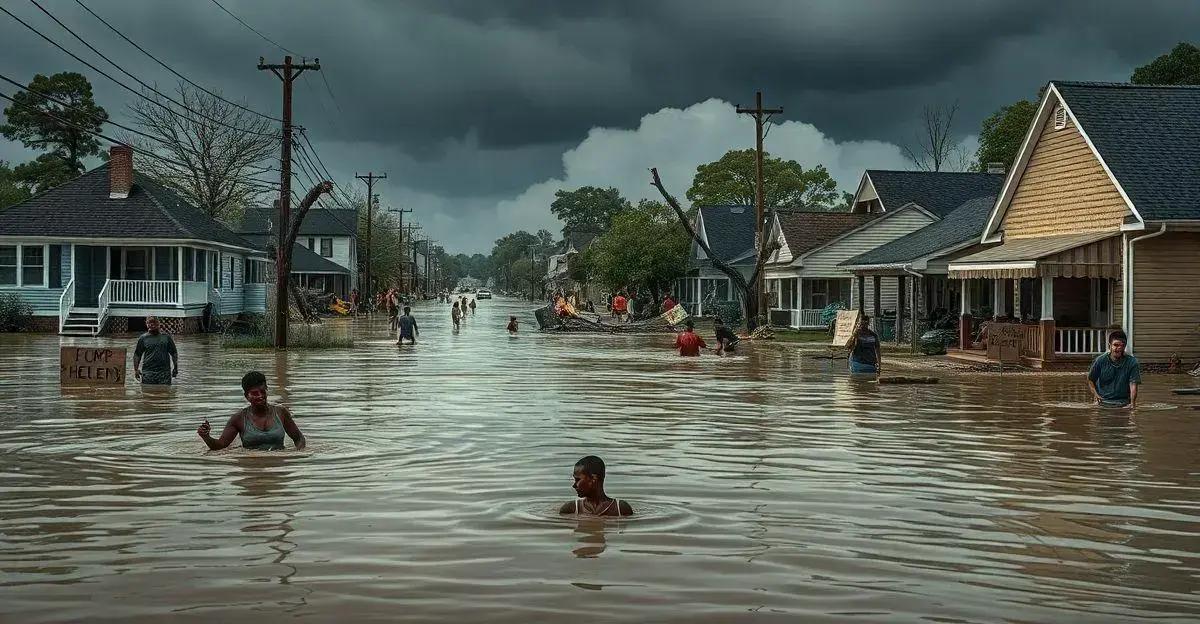 Impacto do Furacão Helene na Vida dos Moradores