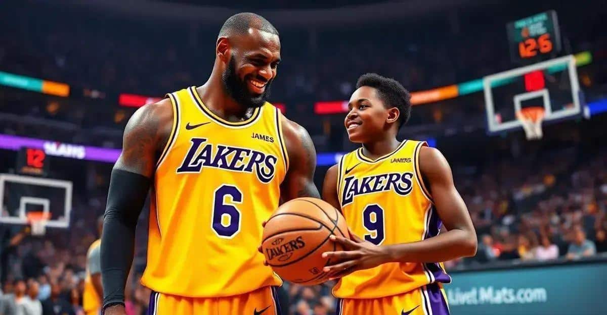 LeBron James e Bronny: Momentos Incríveis no Lakers