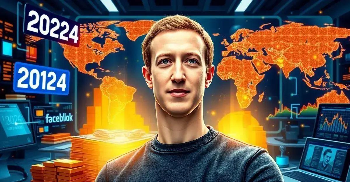 O crescimento da fortuna de Zuckerberg