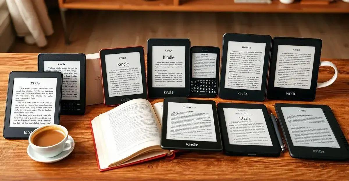 Os modelos de Kindle disponíveis