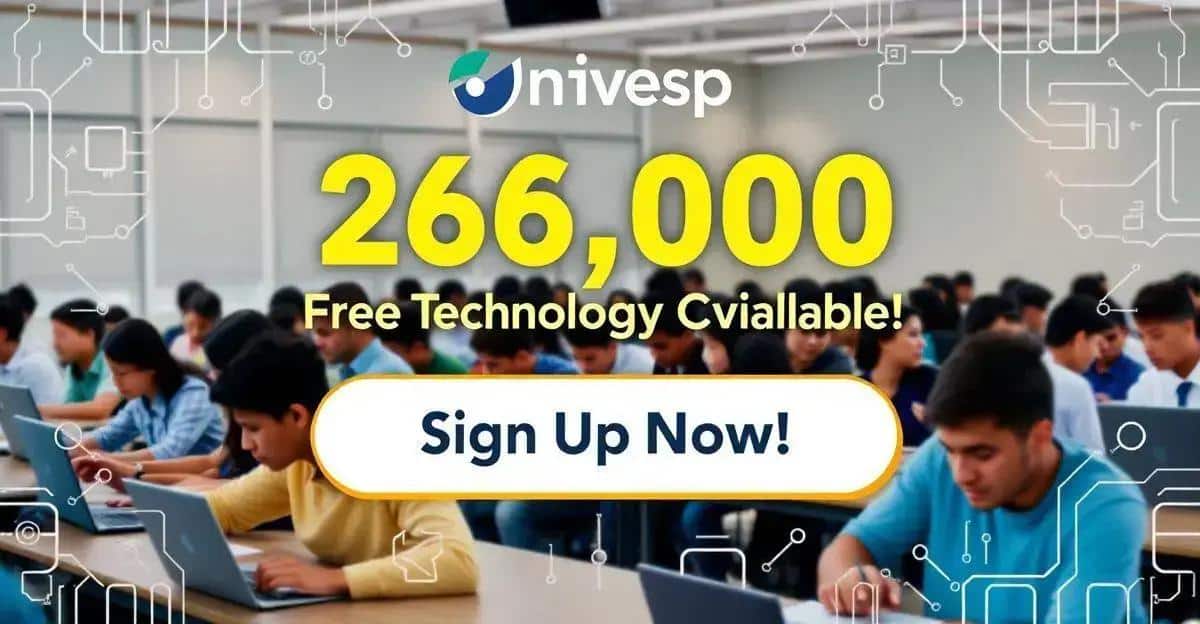 260 Mil Vagas em Cursos Gratuitos de Tecnologia da Univesp