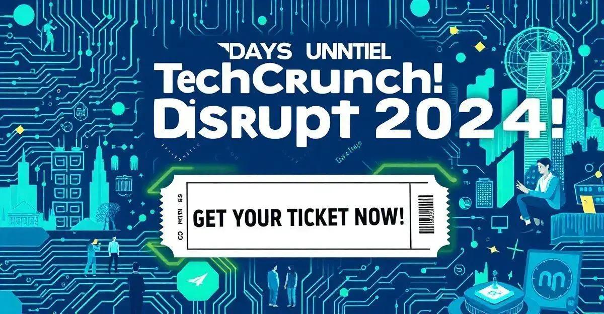 6 Dias para o TechCrunch Disrupt 2024: Garanta seu Ingresso Agora!