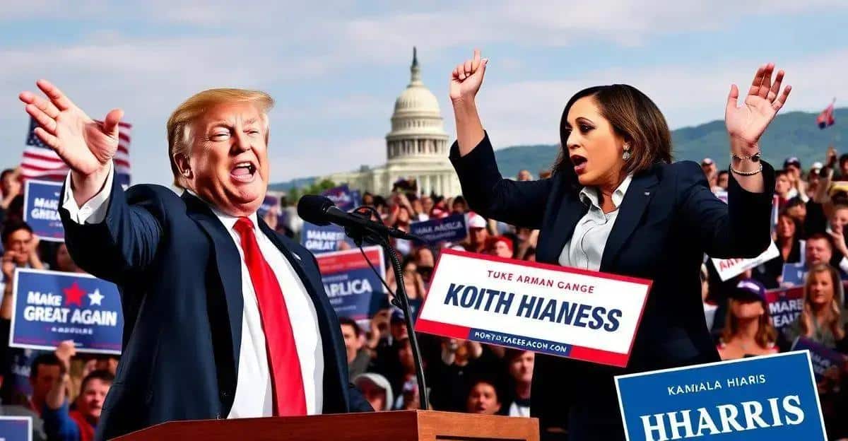 A Corrida Eleitoral: Trump vs. Kamala Harris