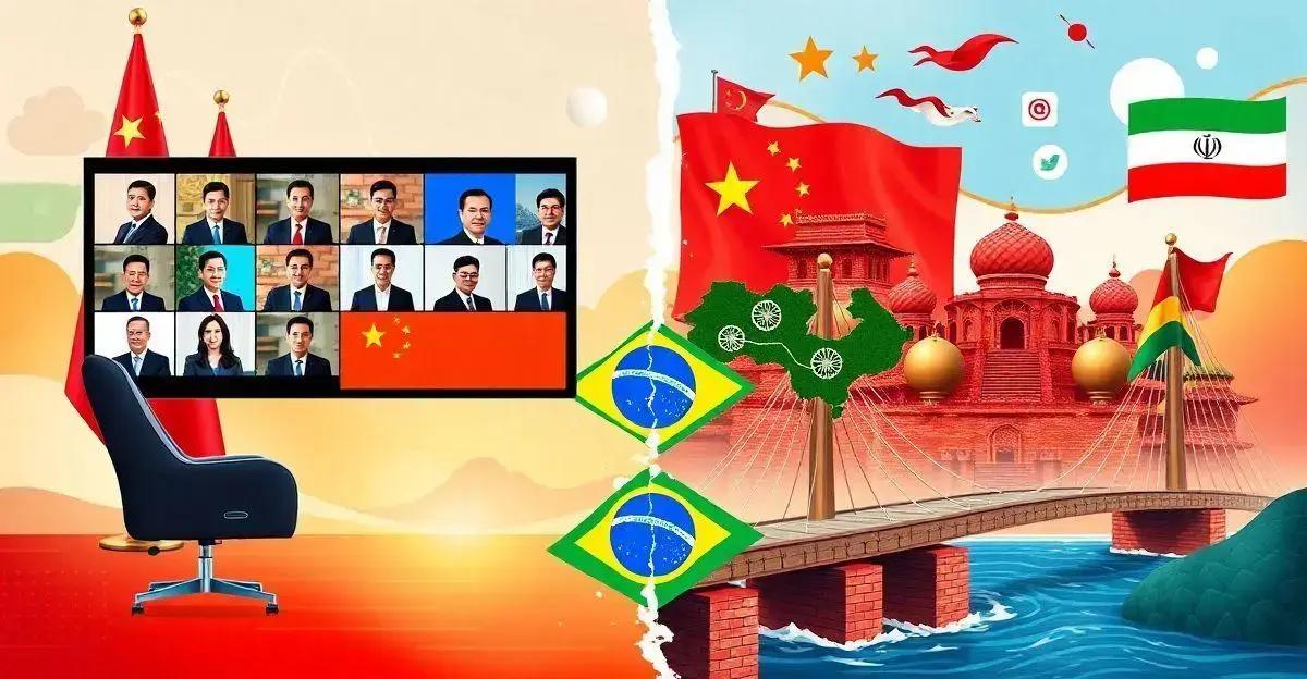 A influência da China nos Brics