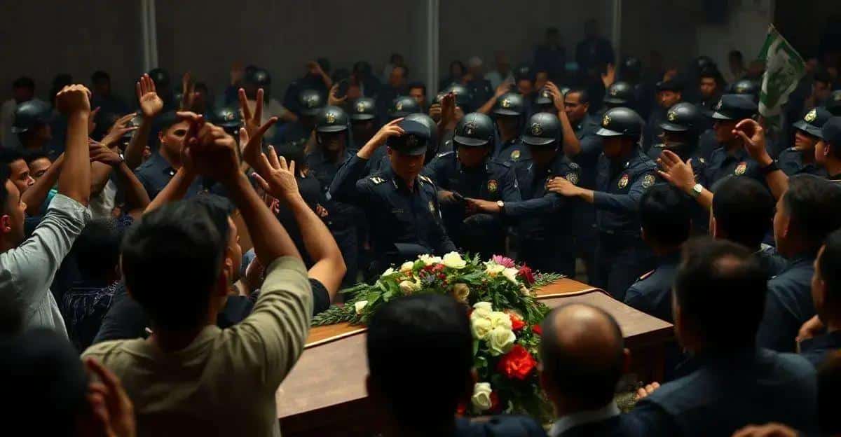 A posição da Polícia Militar sobre o incidente.