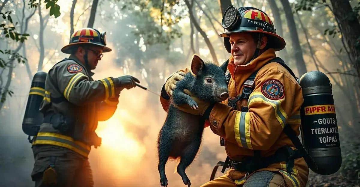 Ação dos Bombeiros