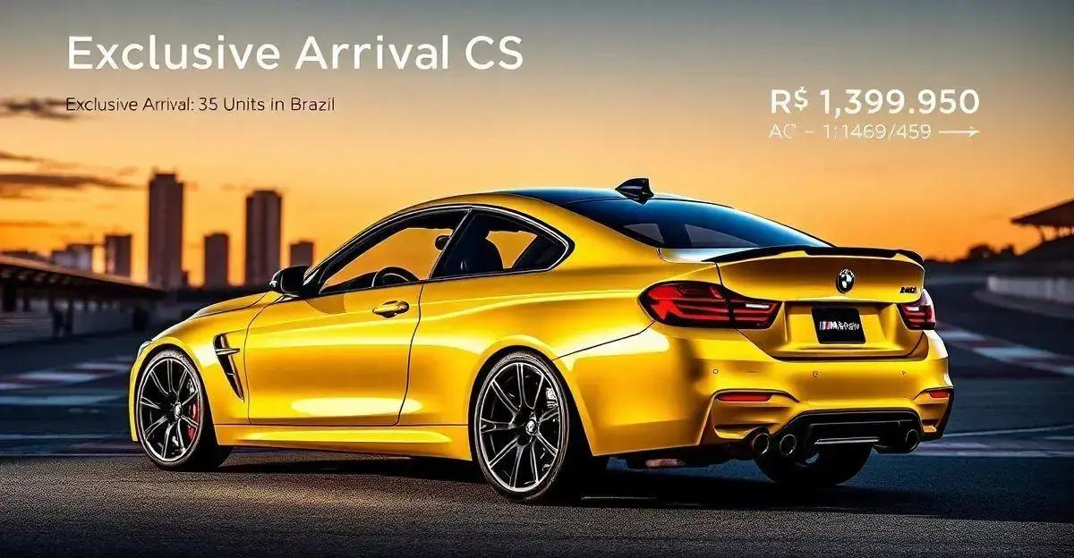 BMW M4 CS: Chegada Exclusiva de 35 Unidades ao Brasil