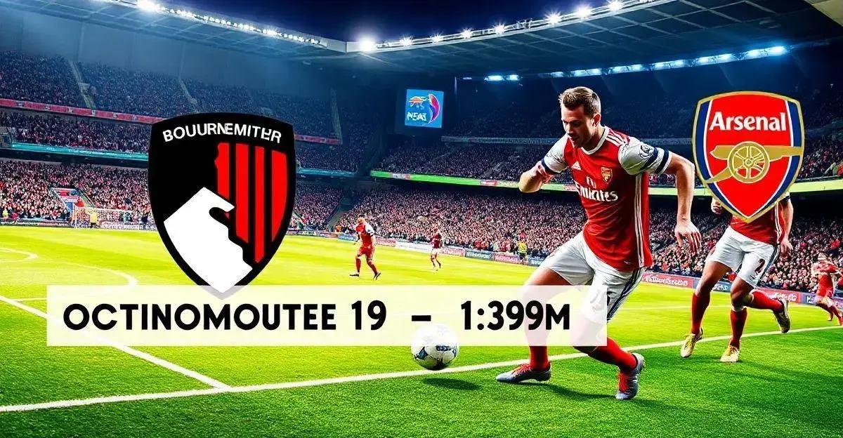 Bournemouth x Arsenal: Horário e Onde Assistir ao Jogo