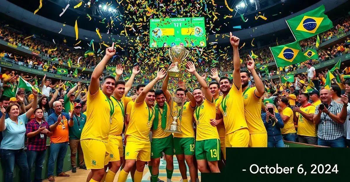 Brasil conquista hexacampeonato no Mundial de Futsal 2024