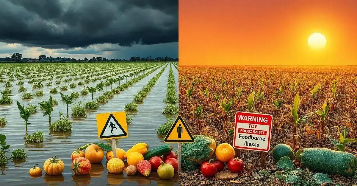 Como Eventos Climáticos Extremos Aumentam o Risco de Intoxicação Alimentar