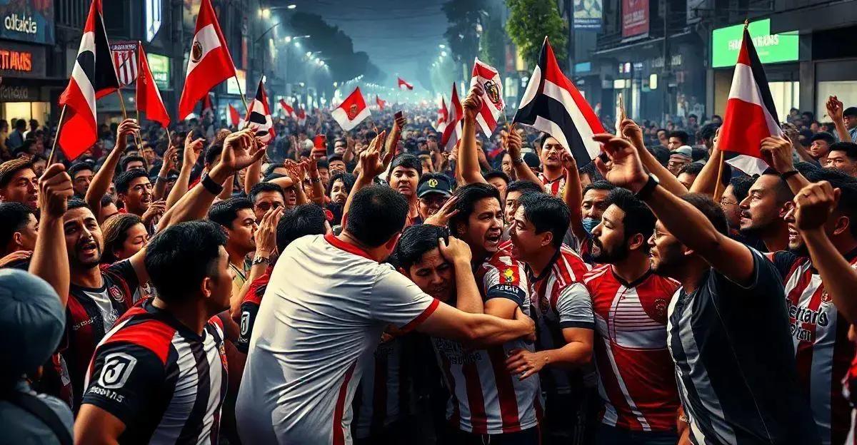 Confronto entre Torcedores do Atlético e River Plate em MG