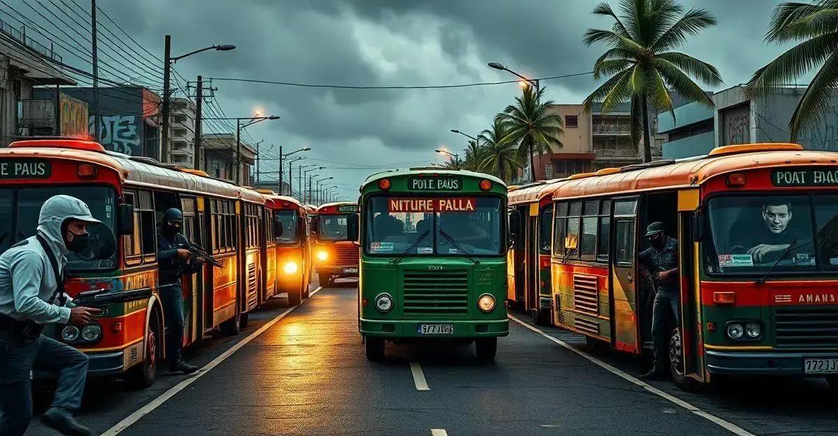 Criminosos Usam 7 Ônibus para Barricada no RJ; Assista aos Vídeos