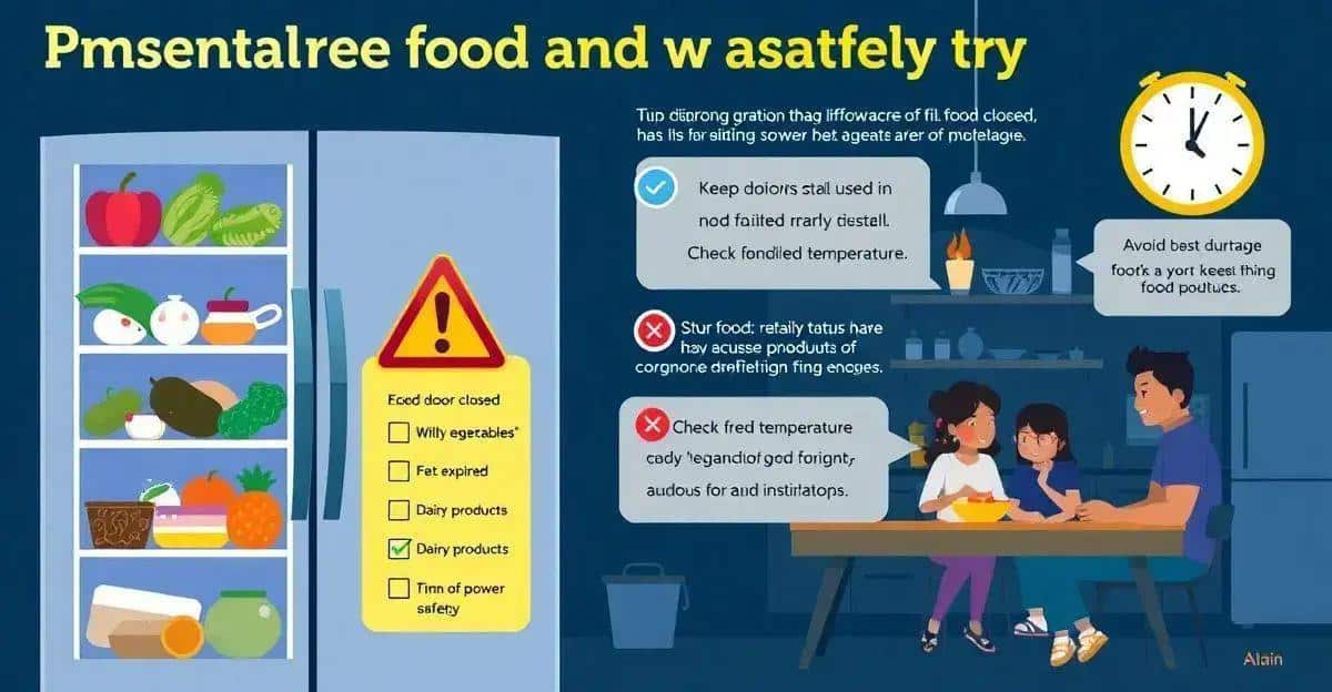 Cuidados Essenciais com Alimentos Estragados Durante Apagões