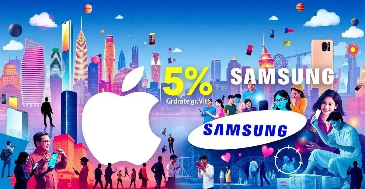 Desempenho da Apple e Samsung