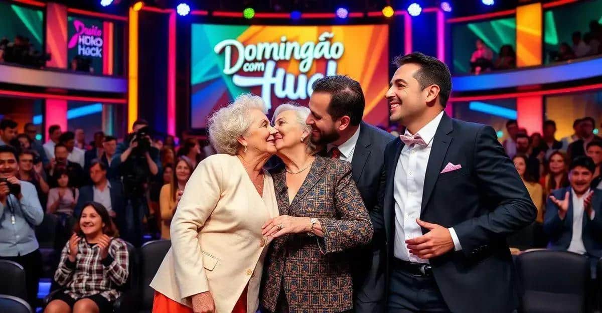 Dona Déa Beija Cauã Reymond e Juan Paiva Ao Vivo; Veja Vídeo