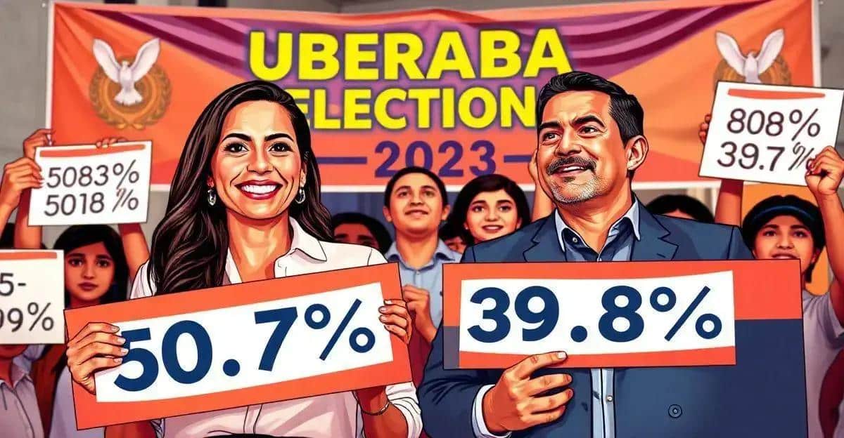 Elisa Araújo lidera com 50,7% na eleição em Uberaba