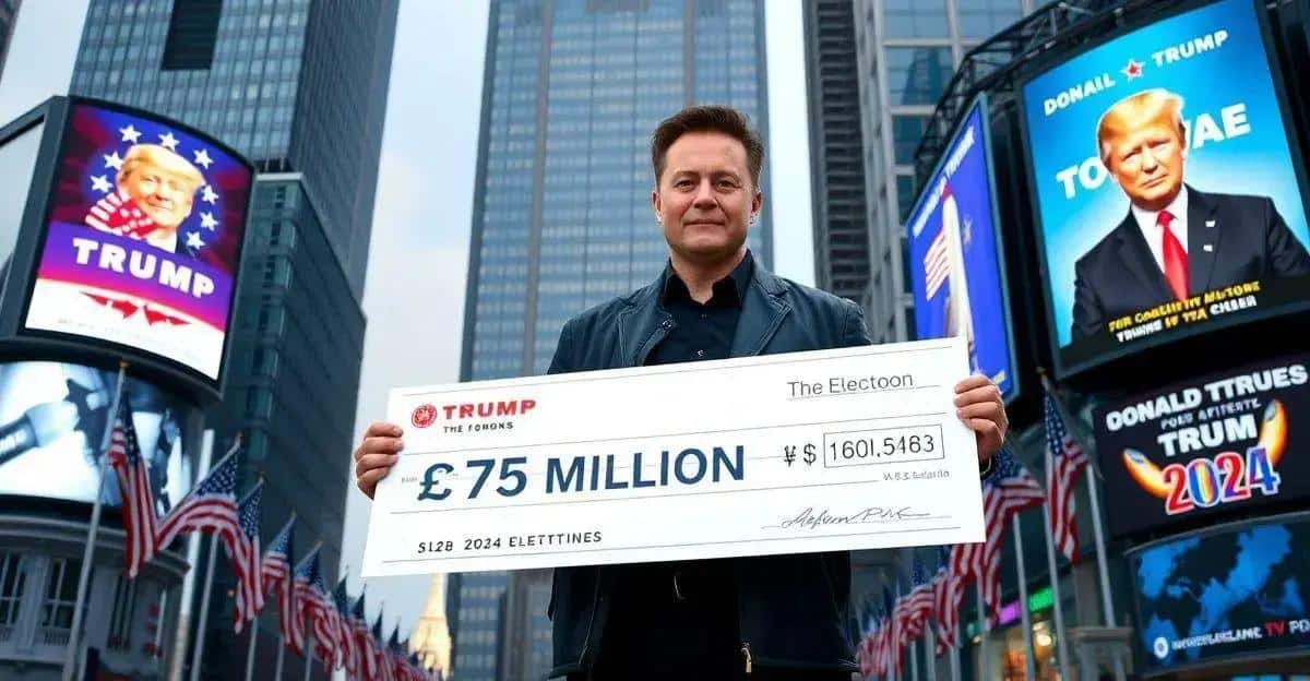 Elon Musk doa US$75 milhões para grupo pró-Trump