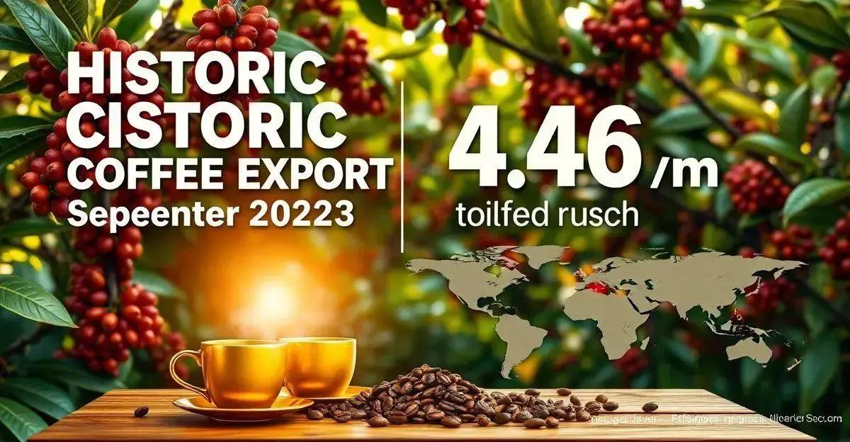 Exportações de Café: Recorde Histórico em Setembro de 2023