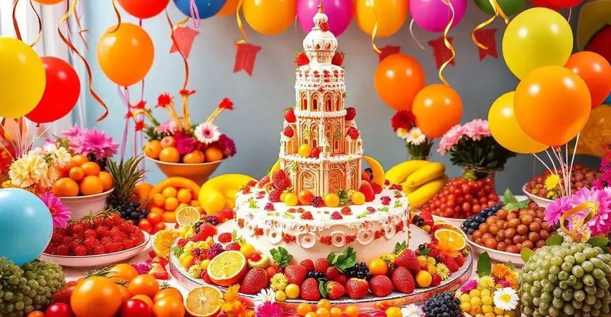 Festa de Maria Flor: Frutas e Torre de Sansões em Destaque