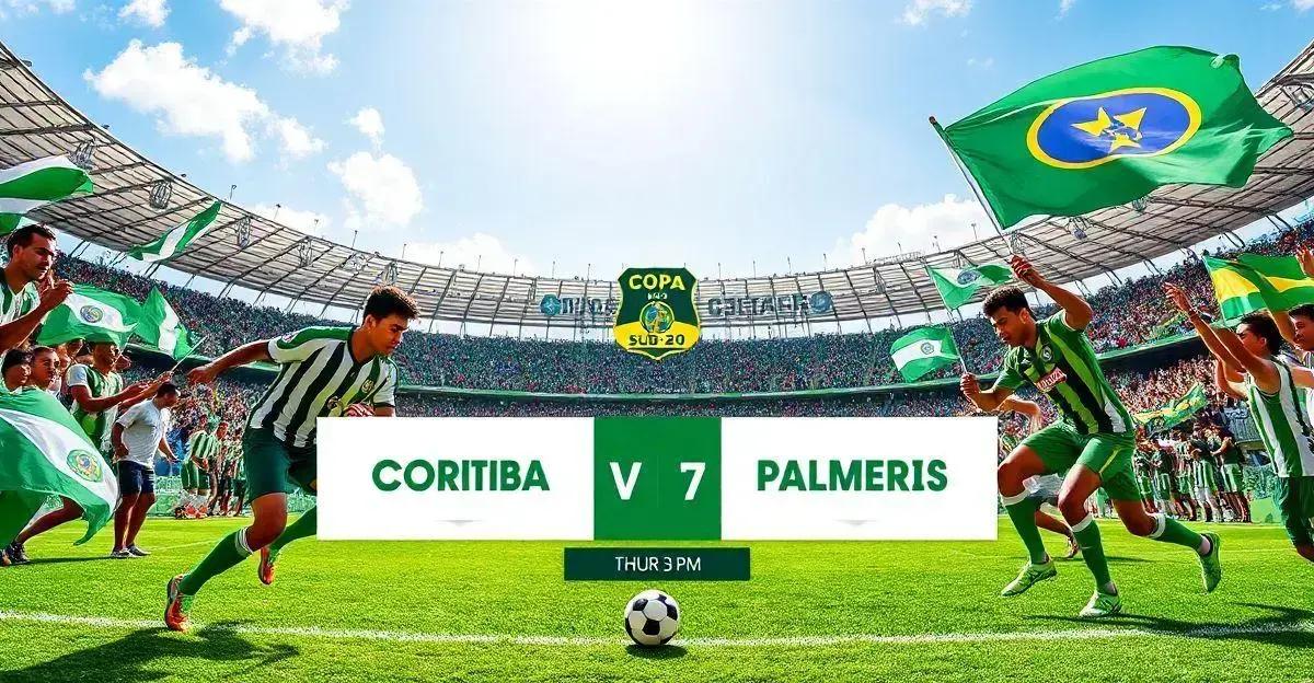 Ficha técnica de Coritiba x Palmeiras pela Copa do Brasil Sub-20