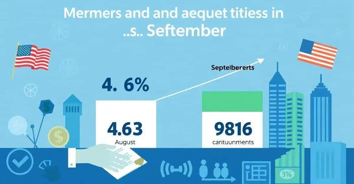 Fusões e Aquisições Crescem 4,6% nos EUA em Setembro