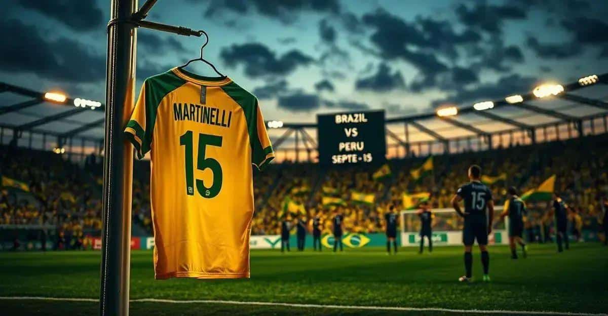 Gabriel Martinelli pode desfalcar Seleção Brasileira contra o Peru