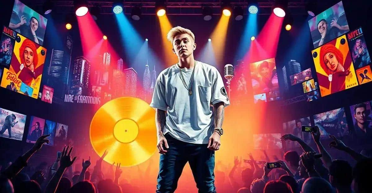 História de Justin Bieber na Música