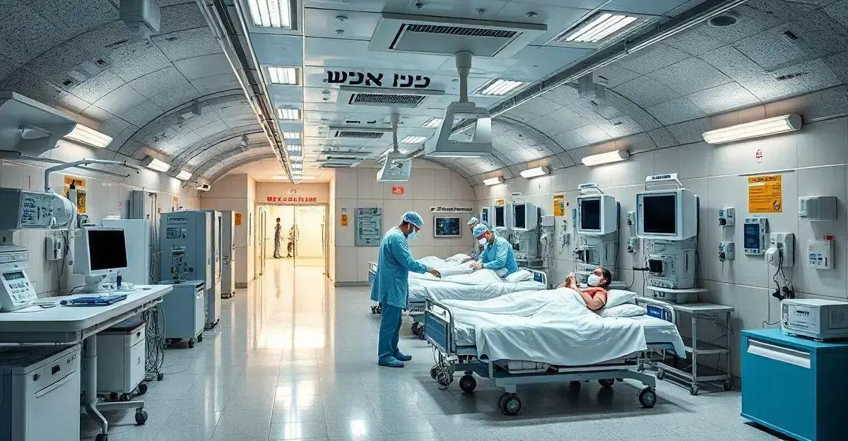 Hospital no Norte de Israel Opera no Subsolo para Evitar Mísseis