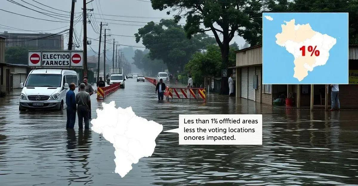 Impacto das Enchentes nos Locais de Votação