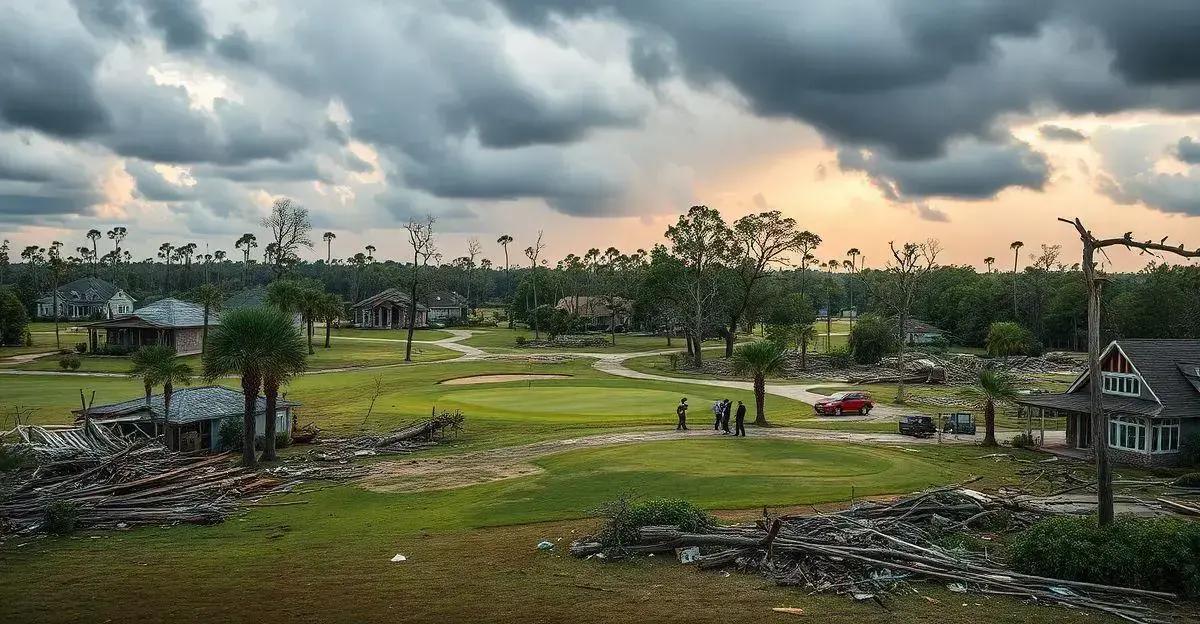 Impacto dos Tornados no Spanish Lakes Country Club