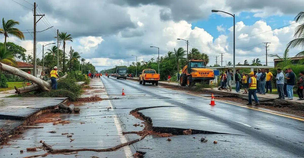 Impactos dos Furacões nas Estradas