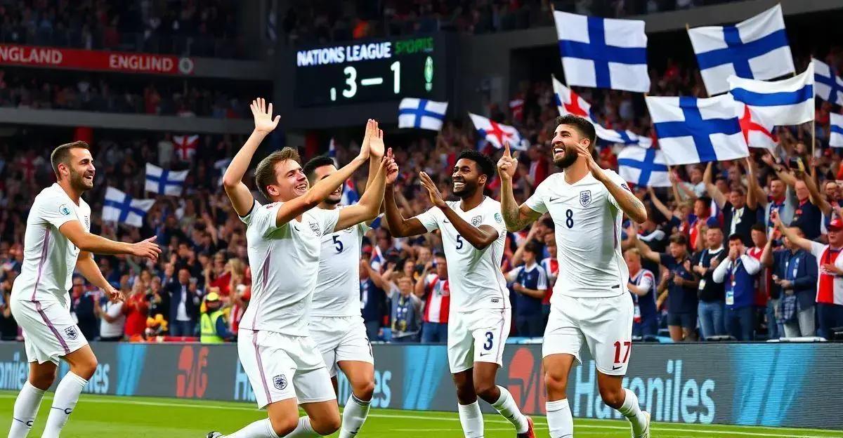 Inglaterra se recupera e vence Finlândia na Nations League