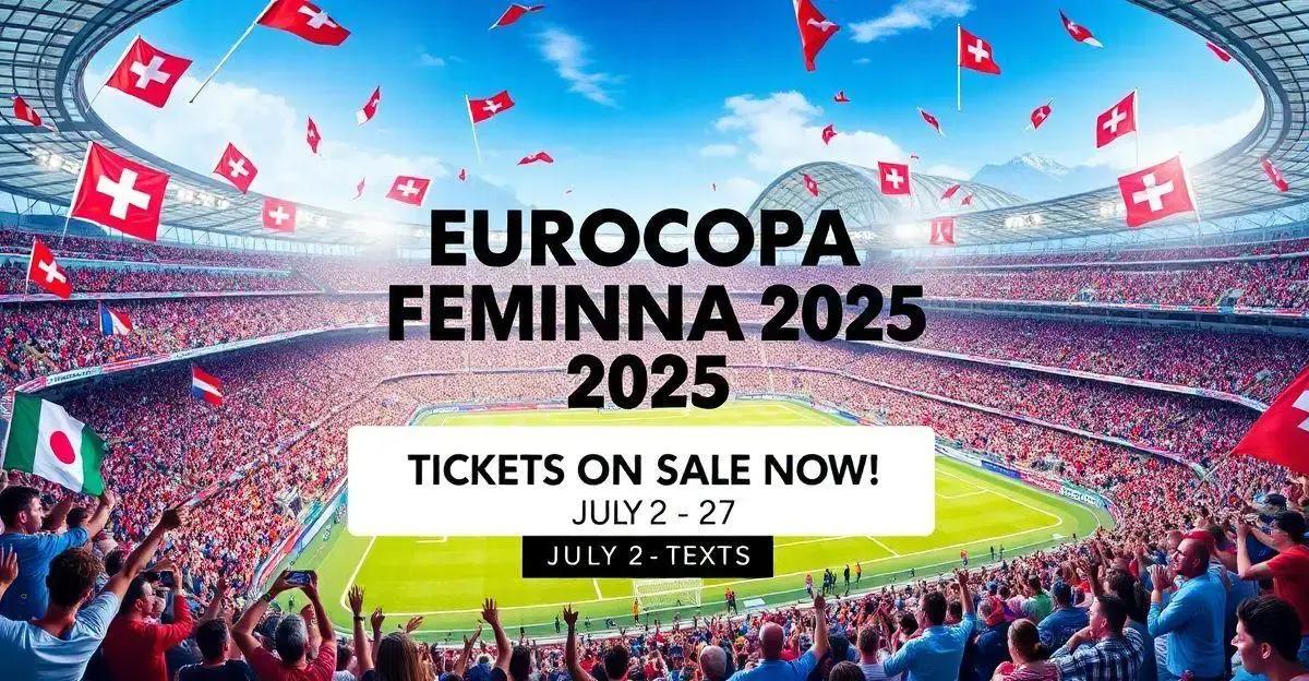 Ingressos da Eurocopa Feminina 2025: Começam as vendas agora!