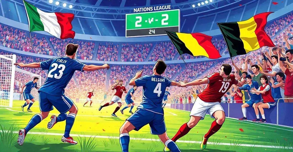 Itália e Bélgica: Empate Dramático na Nations League