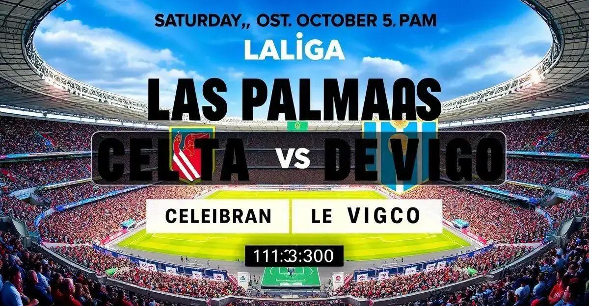 Las Palmas x Celta de Vigo: Horário e onde assistir ao jogo