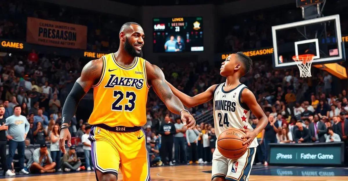 LeBron e Bronny James: 1ª Dupla Pai e Filho na NBA