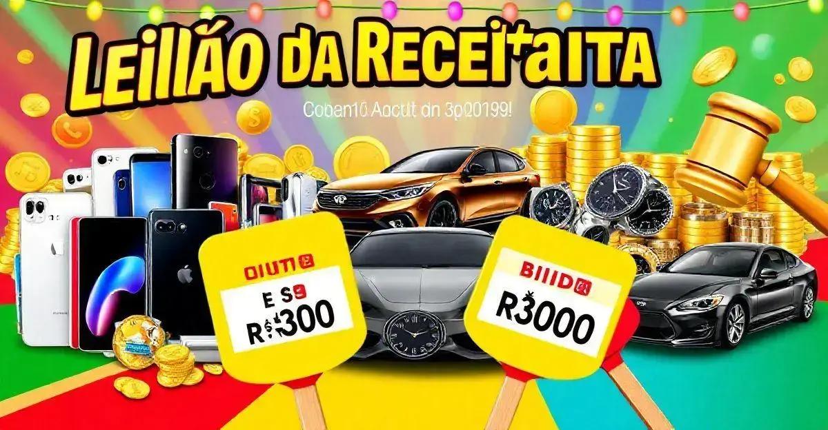 Leilão da Receita: iPhones, Carros e Relógios a partir de R$ 300