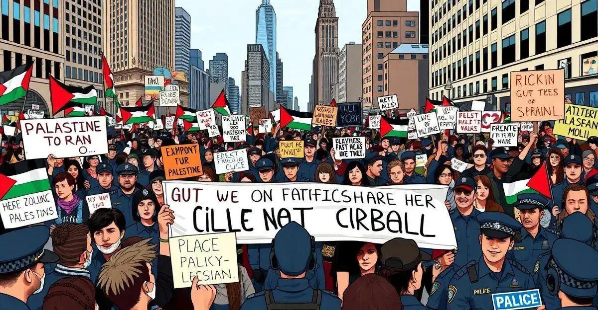 Mais de 200 Presos em Protestos Pró-Palestina em Nova York