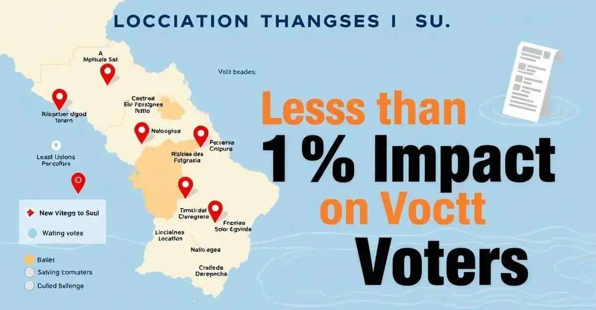 Mudança de Locais de Votação: Impacto Menor que 1% no RS