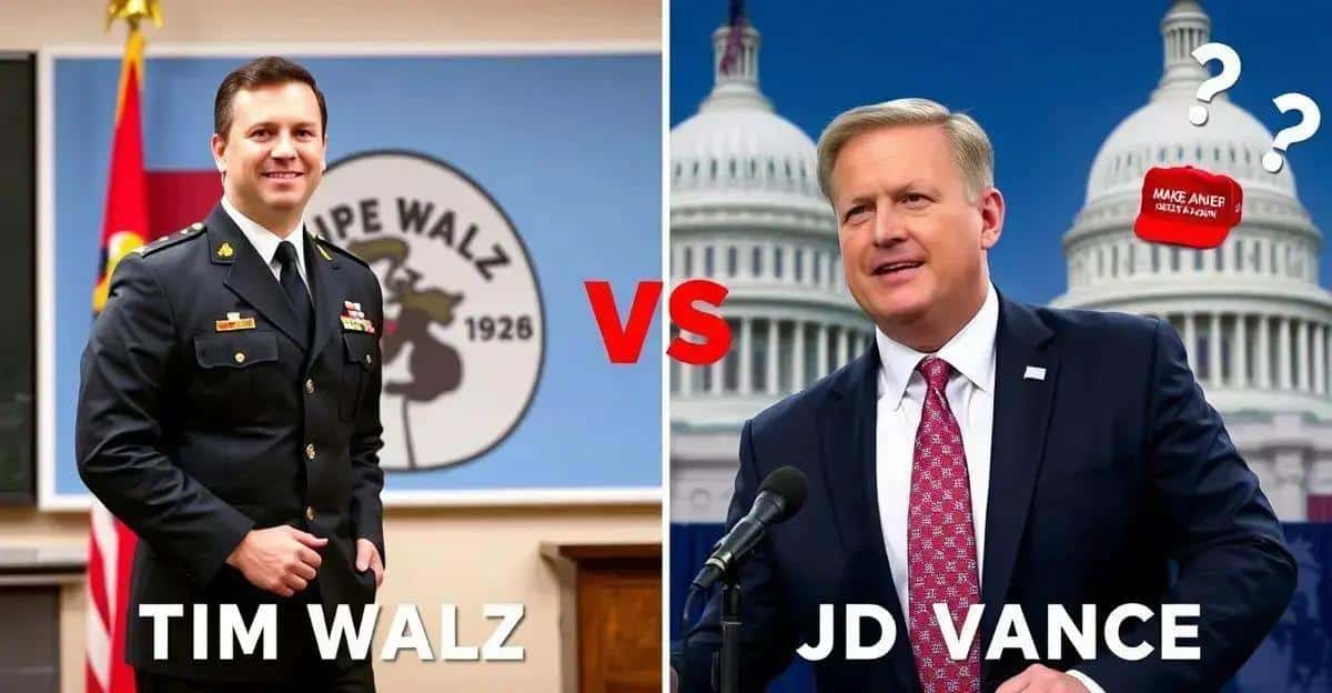 O que saber sobre Tim Walz e JD Vance antes do debate