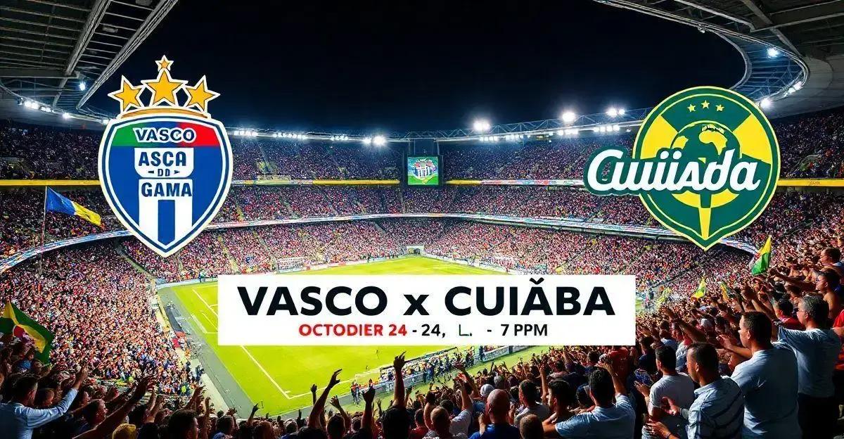 Onde assistir a Vasco x Cuiabá