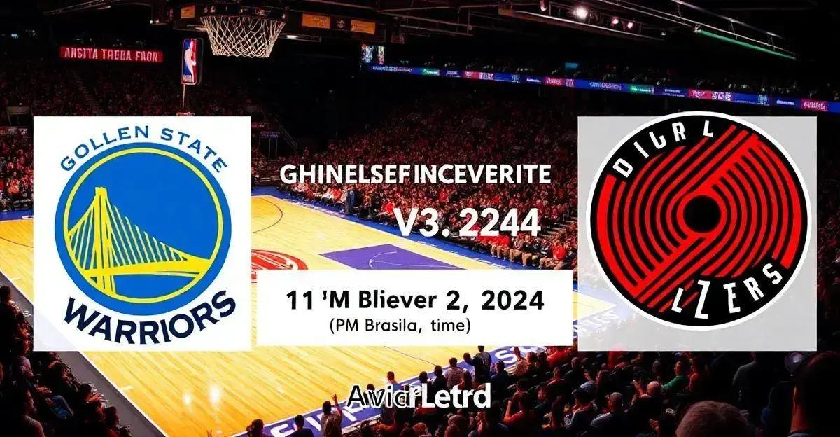 Onde assistir a Warriors x Trail Blazers pela NBA 2024-25