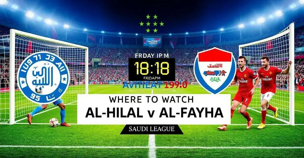 Onde assistir Al-Hilal x Al-Fayha pelo Campeonato Saudita