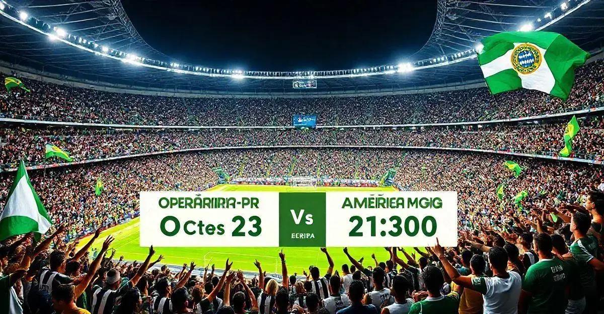 Onde assistir Operário-PR x América-MG