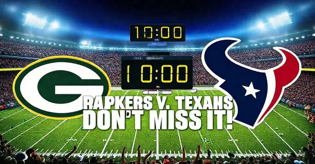 Packers x Texans: Horário e Onde Assistir ao Jogo da NFL