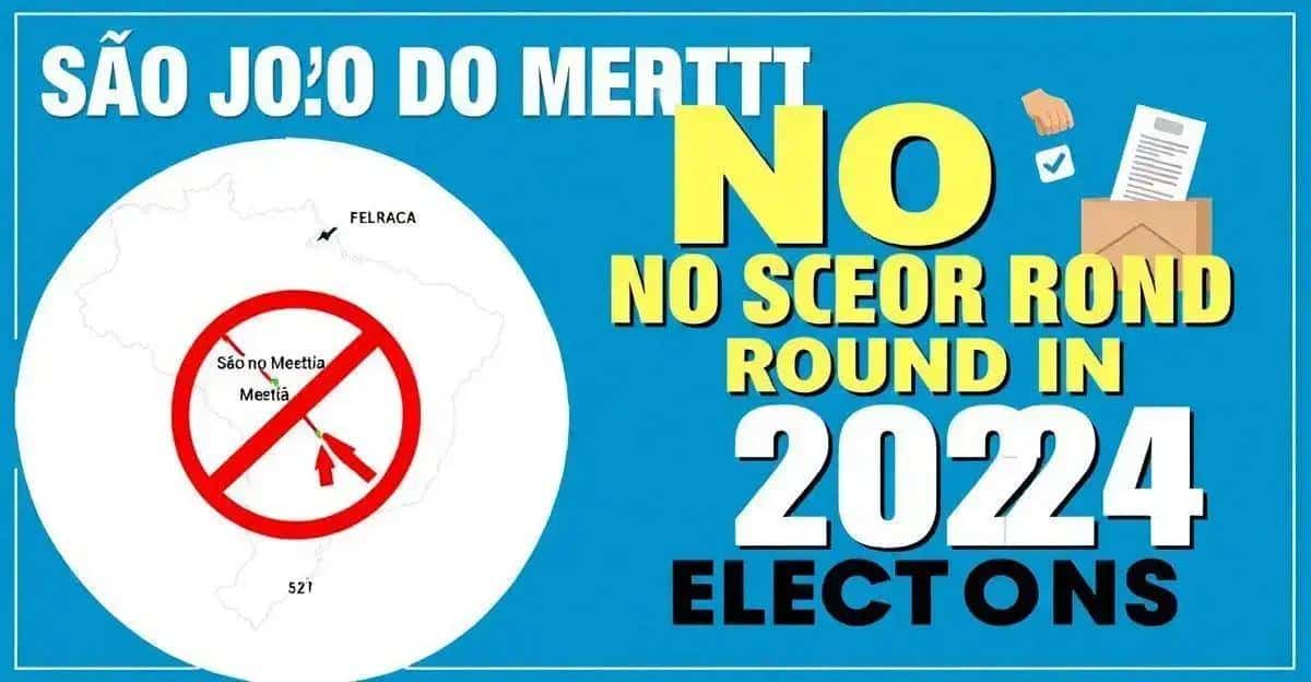 Por que São João do Meriti não terá segundo turno nas eleições?