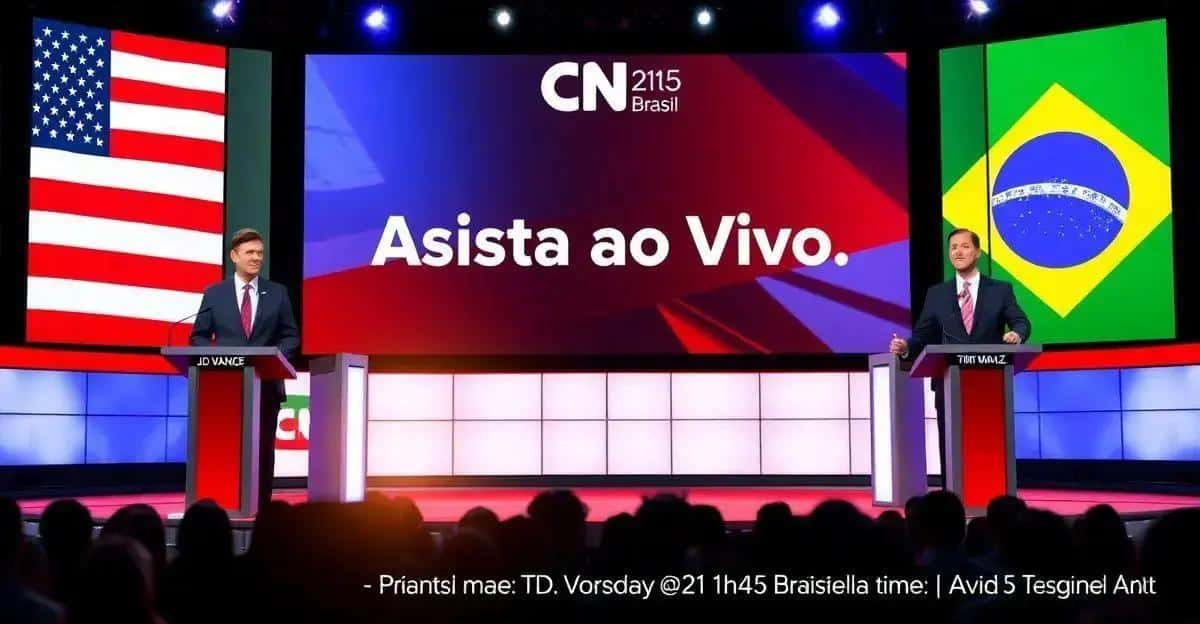 Primeiro Debate Vice-Presidencial dos EUA: Assista ao Vivo na CNN Brasil