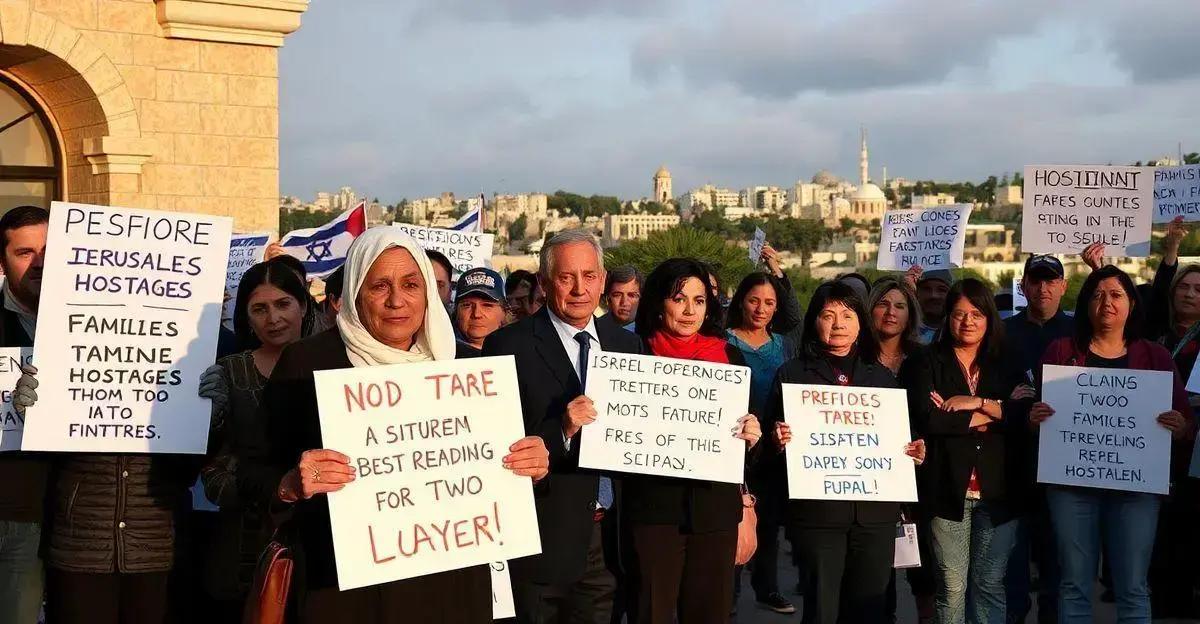 Protesto em Frente à Residência de Netanyahu