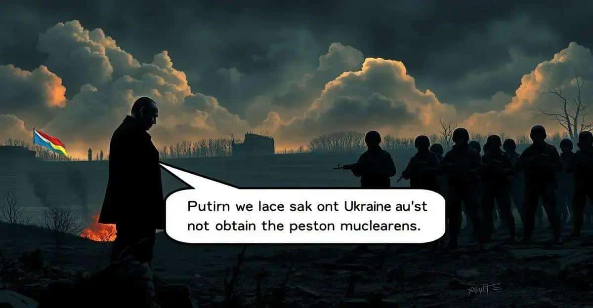 Putin Afirma que Rússia Não Deixará Ucrânia Obter Armas Nucleares